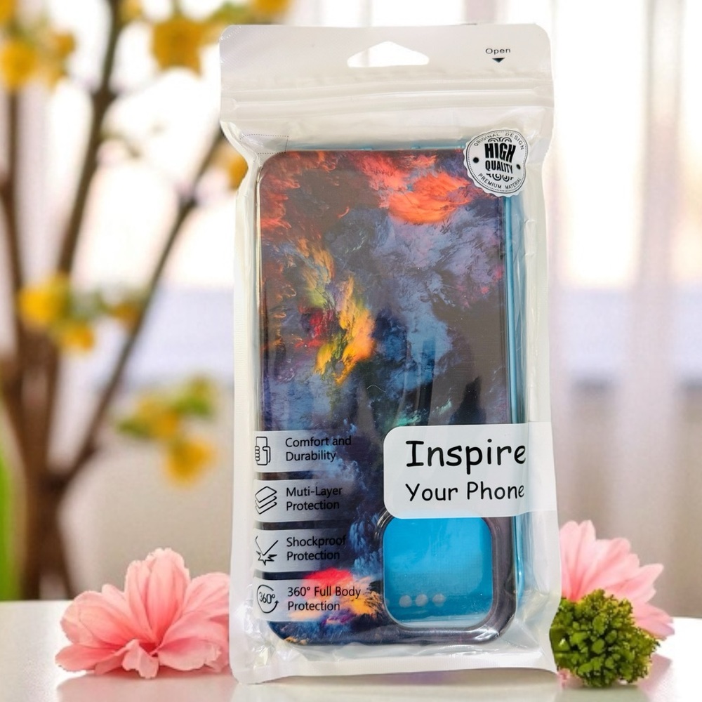 NEW Protective Case for iPhone 13 Pro Max 6.7" Colorful with screen protector